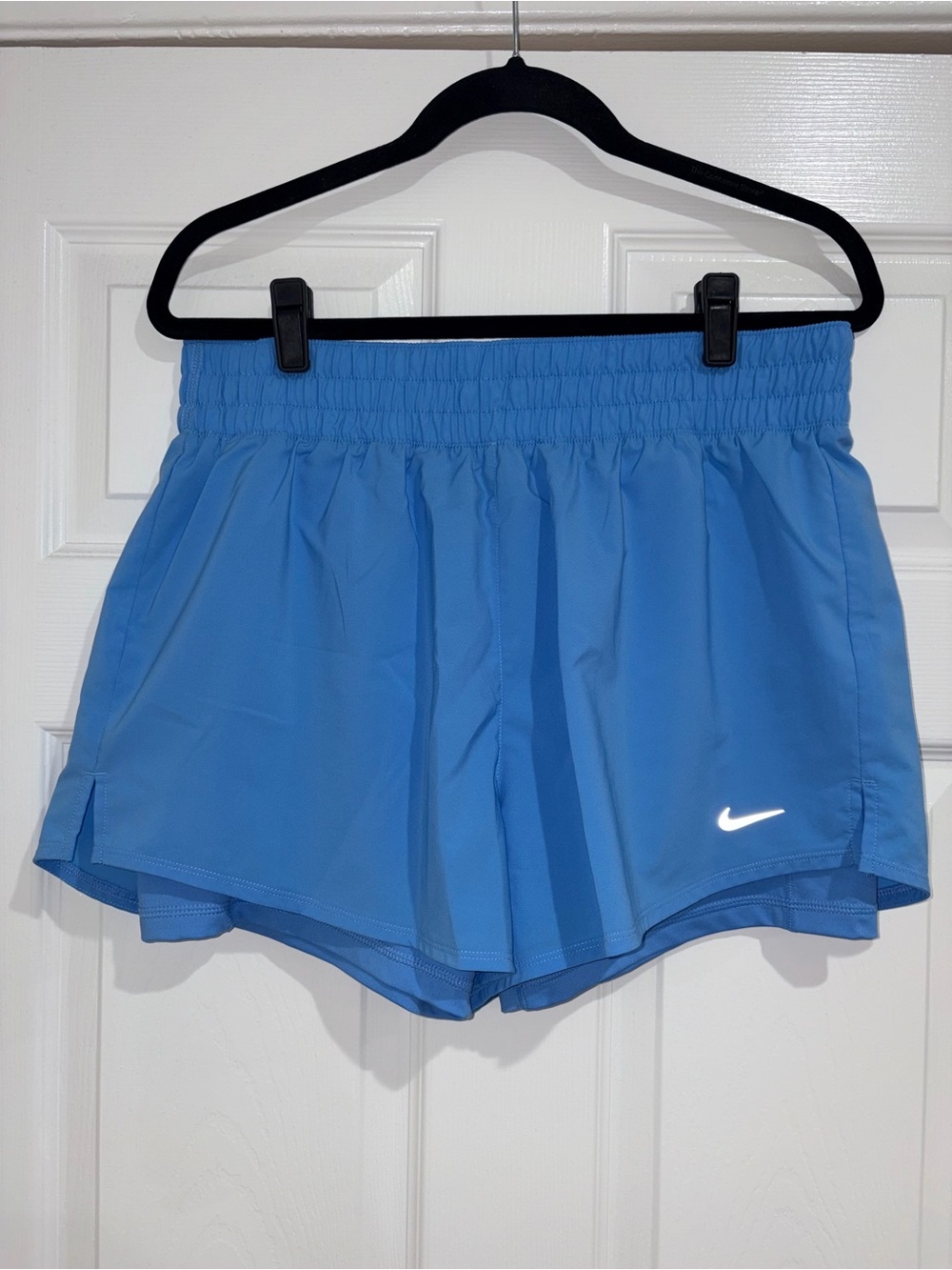 NIKE Blue One Dri-Fit High-Waisted 3” 2-in-1 Shorts (L)